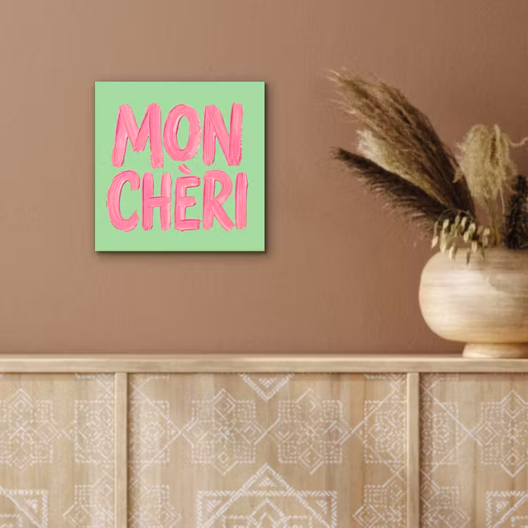 Mon cheri - Groen - Roze aluminium wit klein -sfeer4