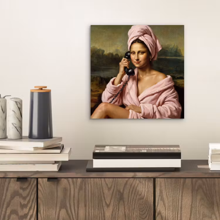 Mona - Klassiek - Roze aluminium wit klein -sfeer1