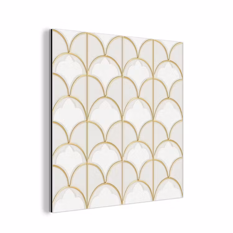 Mozaïek - Bogen - Goud aluminium wit klein 46 -3d