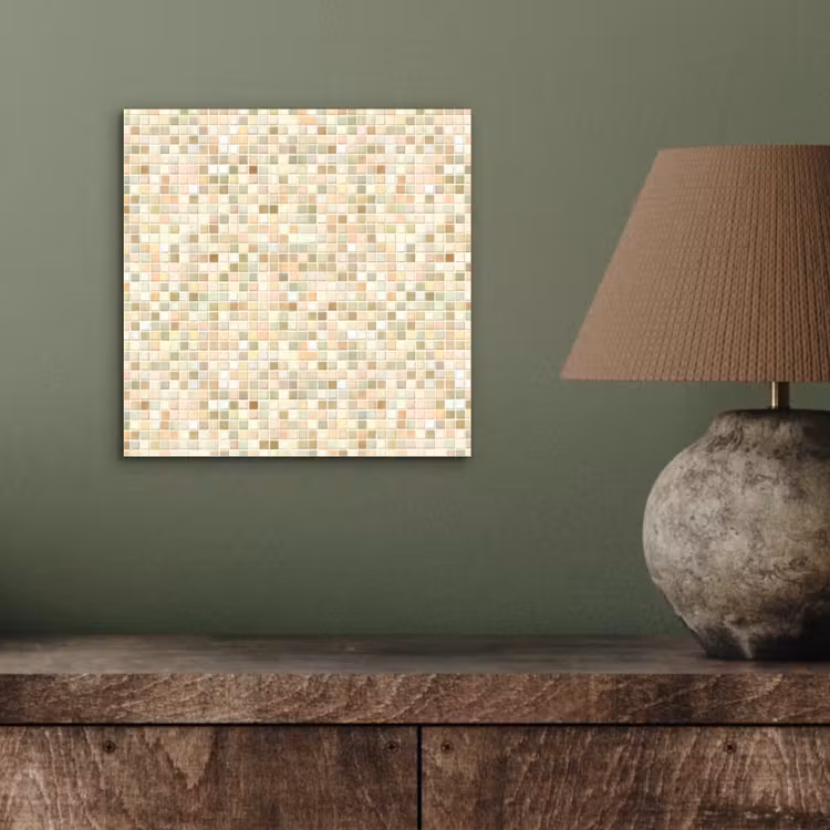 Mozaïek - Patroon - Beige aluminium wit klein 46 -sfeer2