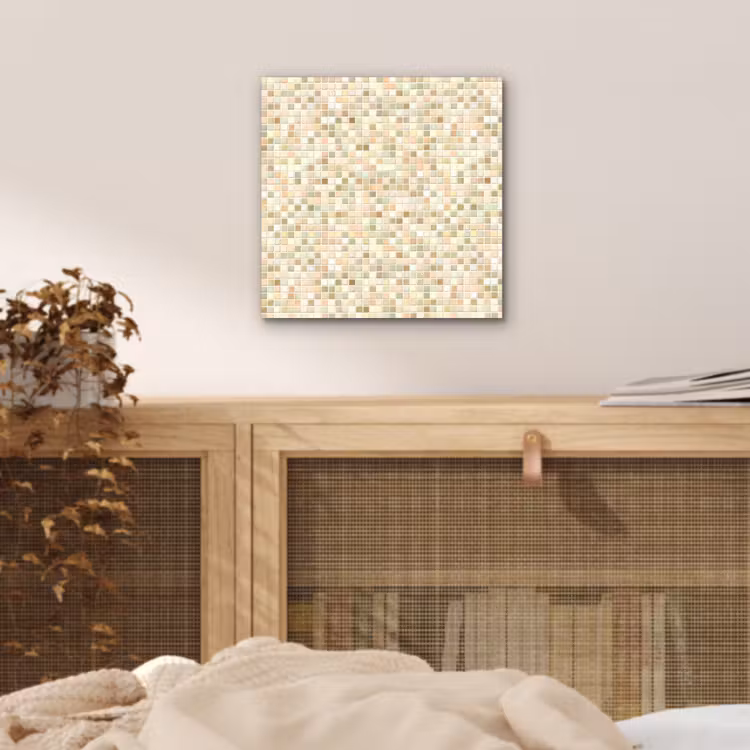 Mozaïek - Patroon - Beige aluminium wit klein 46 -sfeer3