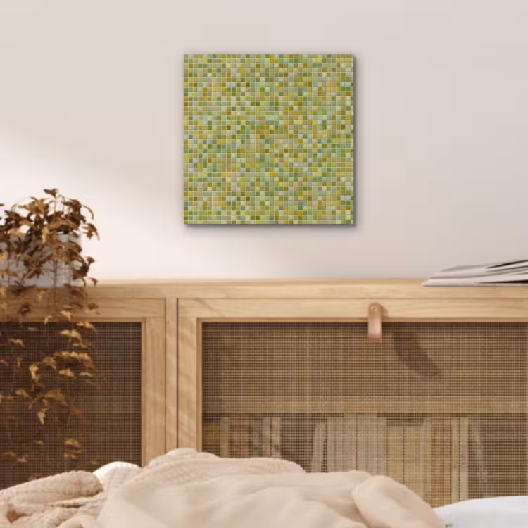 Mozaïek - Patroon - Groen aluminium wit klein 46 -sfeer3