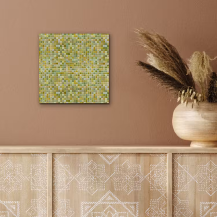 Mozaïek - Patroon - Groen aluminium wit klein 46 -sfeer4