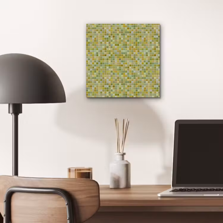 Mozaïek - Patroon - Groen aluminium wit klein 46 -sfeer5