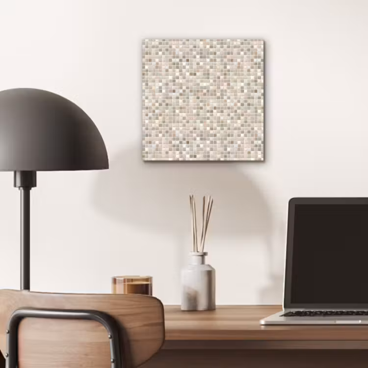 Mozaïek - Patroon- Taupe aluminium wit klein 46 -sfeer5