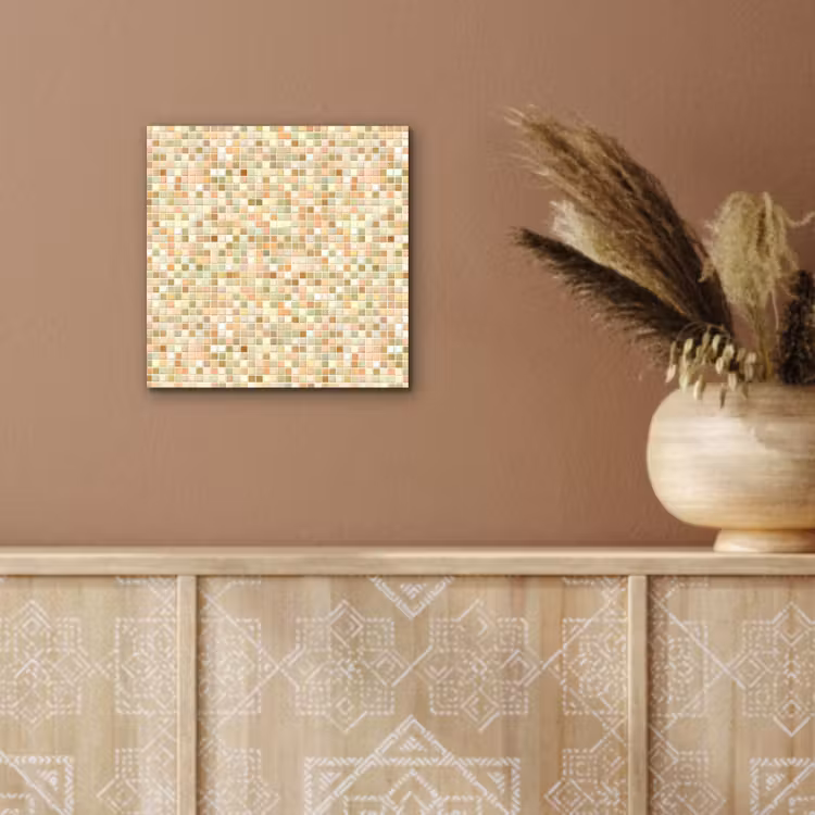 Mozaïek - Patroon - Terracotta aluminium wit klein 46 -sfeer4
