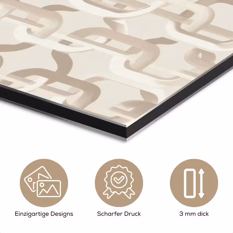Motief - Abstract - Beige aluminium wit klein 46 -closeup_DE
