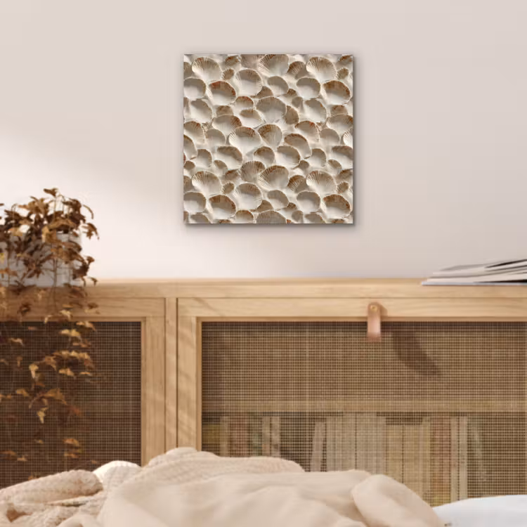 Schelpen - Waaiervorm - Wit aluminium wit klein 46 -sfeer3