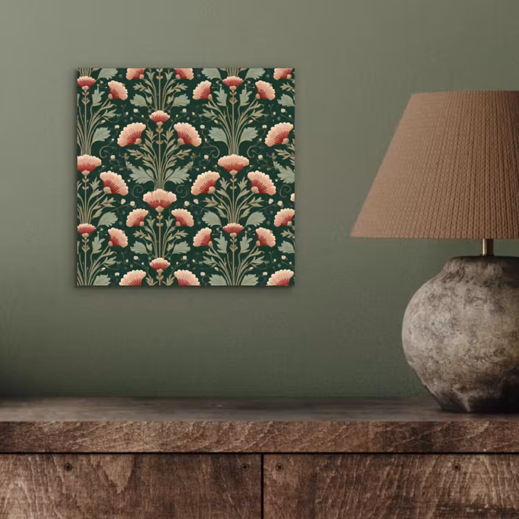 Patroon - Botanisch - Kleurrijk aluminium wit klein 46 -sfeer2
