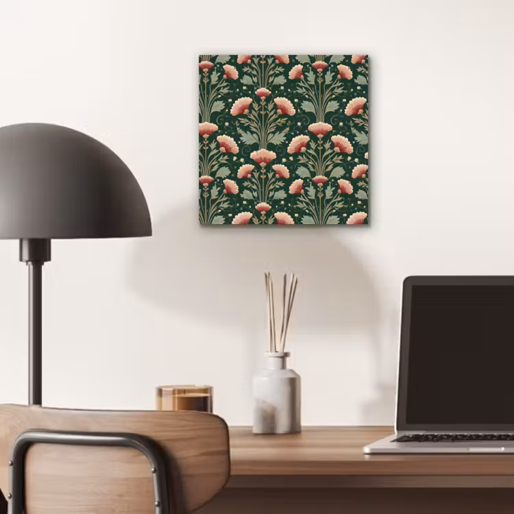 Patroon - Botanisch - Kleurrijk aluminium wit klein 46 -sfeer5