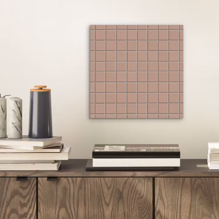 Patroon - Tegel - Oudroze aluminium wit klein 46 -sfeer1