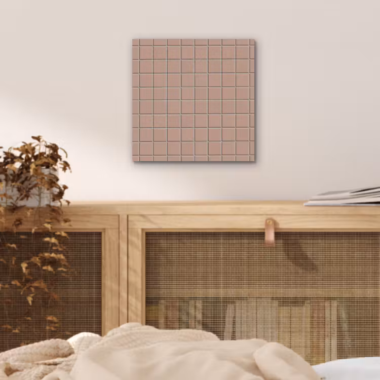 Patroon - Tegel - Oudroze aluminium wit klein 46 -sfeer3