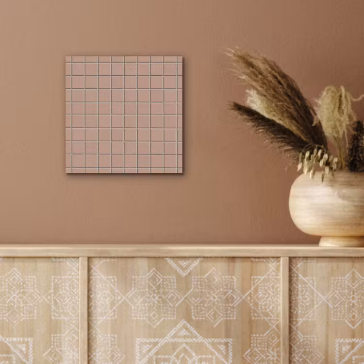 Patroon - Tegel - Oudroze aluminium wit klein 46 -sfeer4