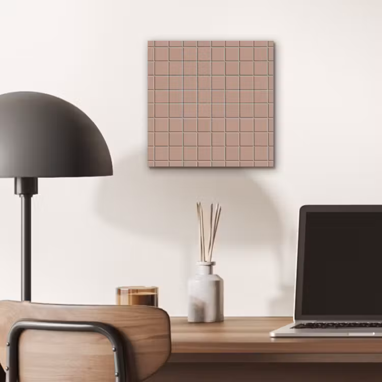 Patroon - Tegel - Oudroze aluminium wit klein 46 -sfeer5