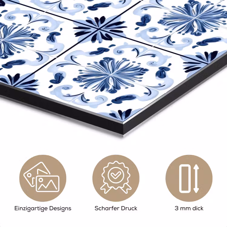 Patroon - Tegel - Blauw aluminium wit klein 46 -closeup_DE