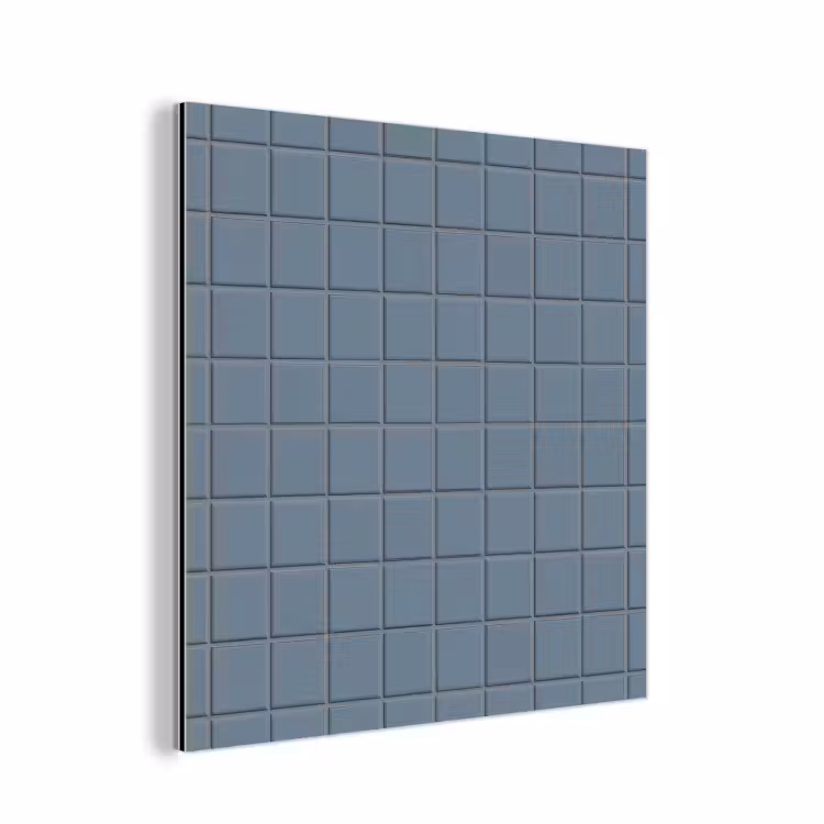 Patroon - Tegel - Blauwgrijs aluminium wit klein 46 -3d