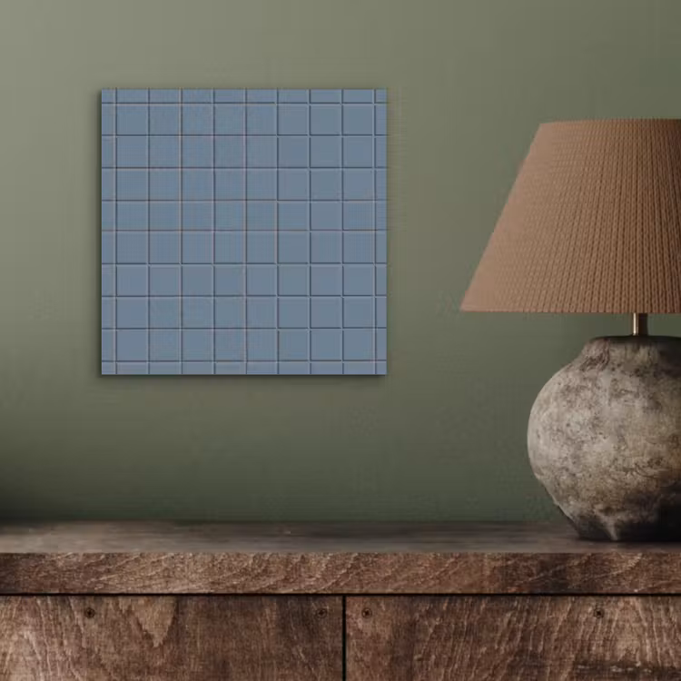 Patroon - Tegel - Blauwgrijs aluminium wit klein 46 -sfeer2