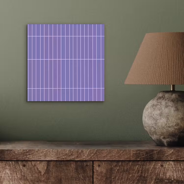 Patroon - Tegel - Lila aluminium wit klein 46 -sfeer2