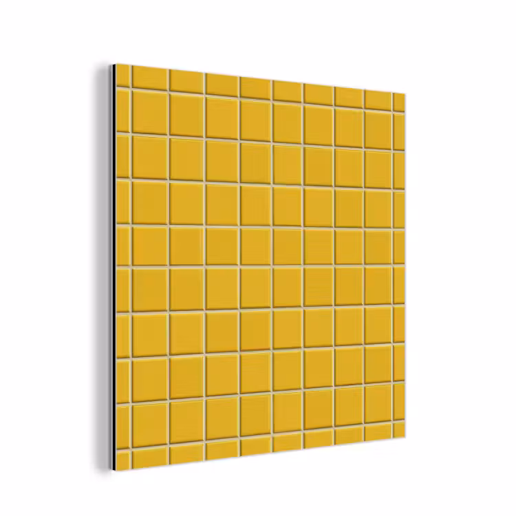 Patroon - Tegel - Okergeel aluminium wit klein 46 -3d