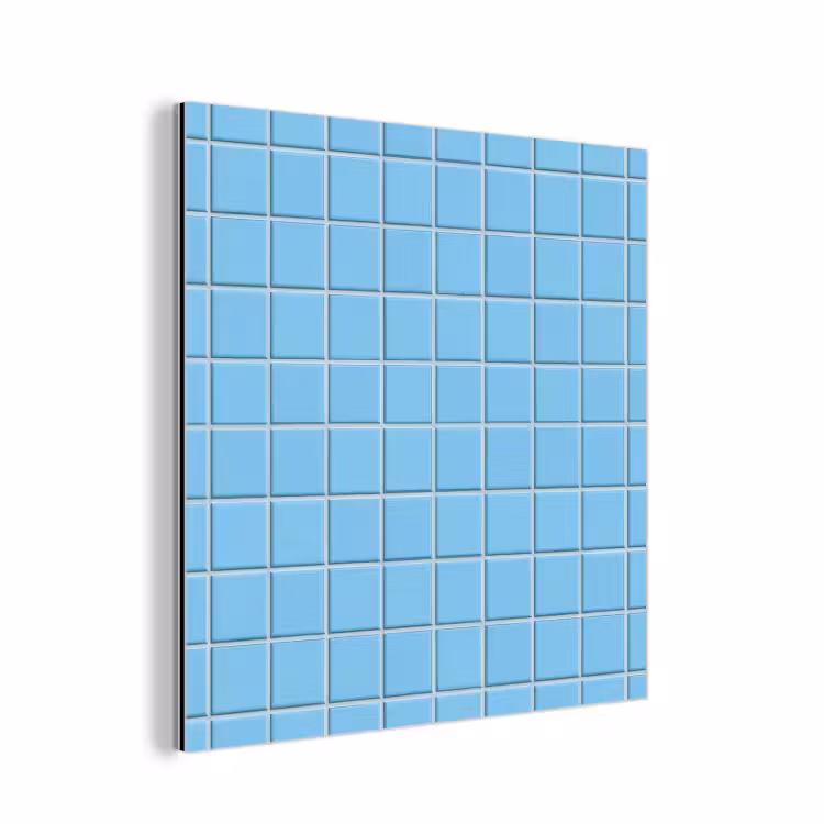 Patroon - Tegel - Pastel - Blauw aluminium wit klein 46 -3d