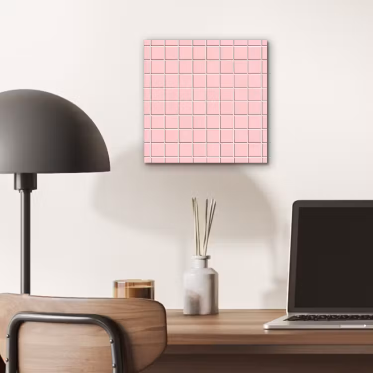 Patroon - Tegel - Pastelroze aluminium wit klein 46 -sfeer5