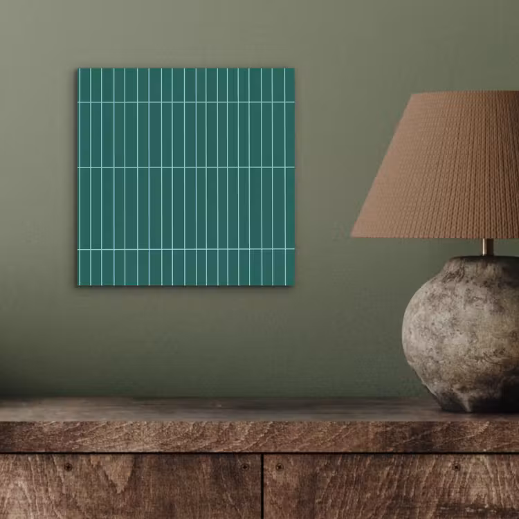 Patroon - Tegel - Saliegroen aluminium wit klein 46 -sfeer2
