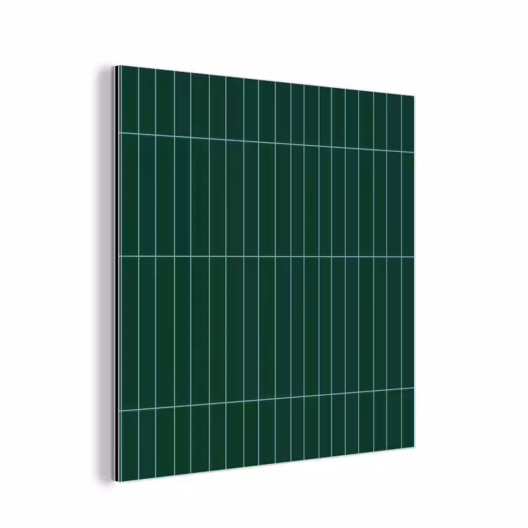 Patroon - Tegels - Donkergroen aluminium wit klein 46 -3d