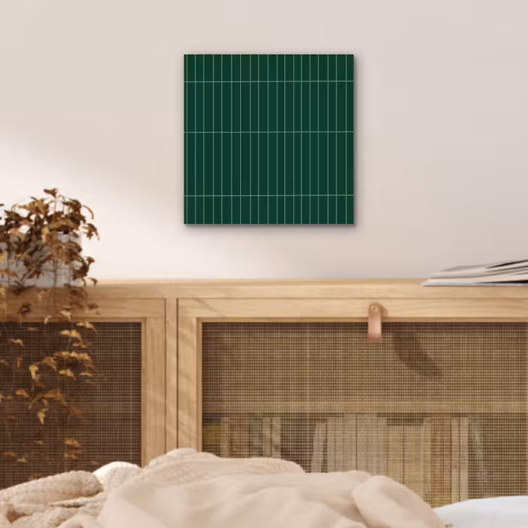 Patroon - Tegels - Donkergroen aluminium wit klein 46 -sfeer3