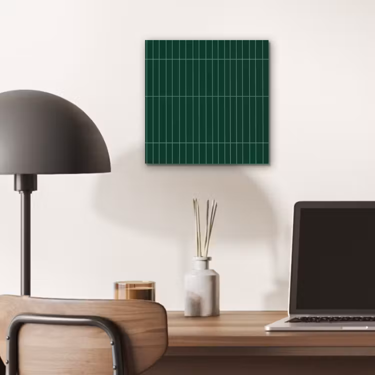 Patroon - Tegels - Donkergroen aluminium wit klein 46 -sfeer5