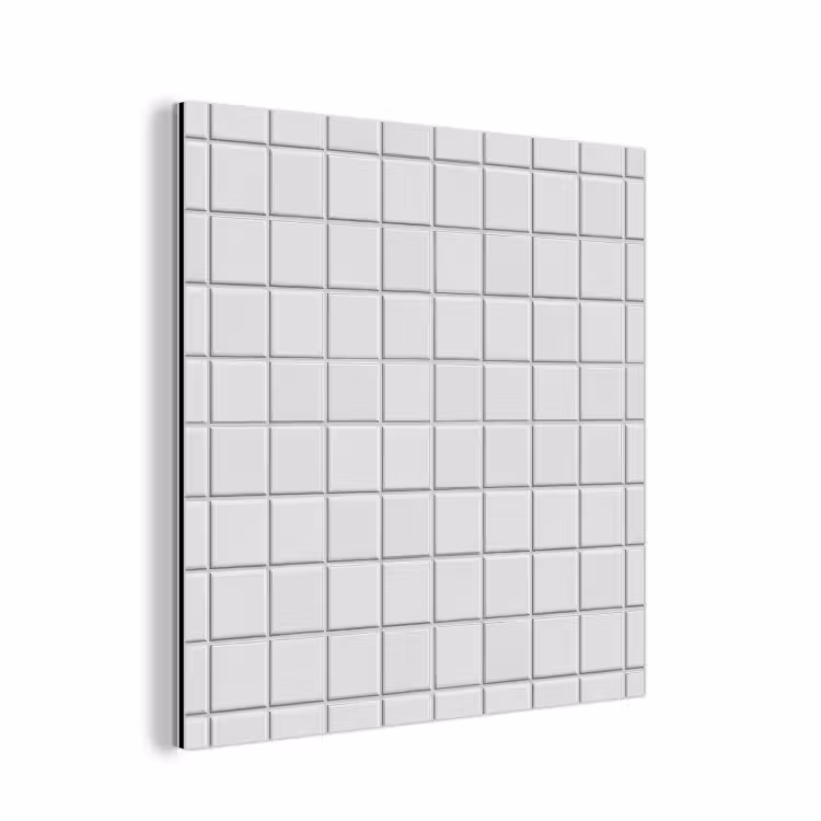 Patroon - Tegels - Grijs - Wit aluminium wit klein 46 -3d