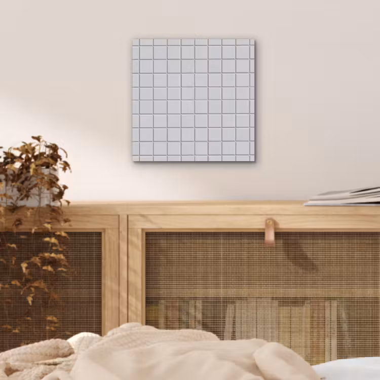 Patroon - Tegels - Licht - Grijs aluminium wit klein 46 -sfeer3