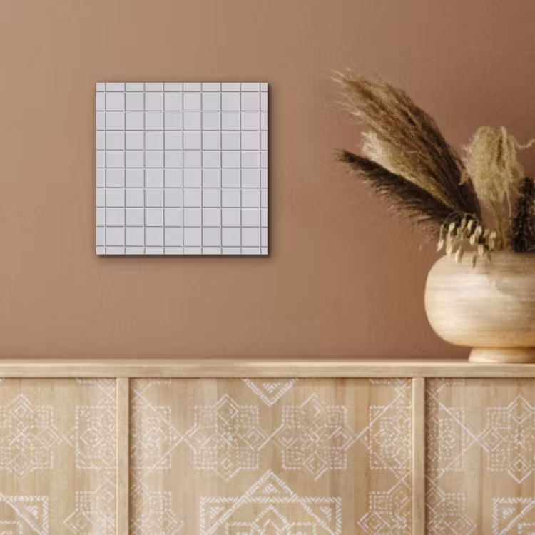 Patroon - Tegels - Licht - Grijs aluminium wit klein 46 -sfeer4