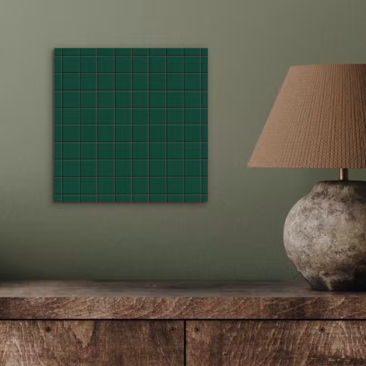 Patroon - Tegels - Dennen - Groen aluminium wit klein 46 -sfeer2