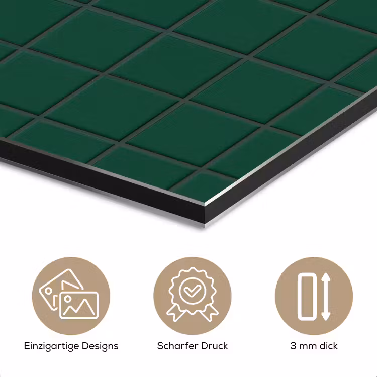 Patroon - Tegels - Dennen - Groen aluminium wit klein 46 -closeup_DE