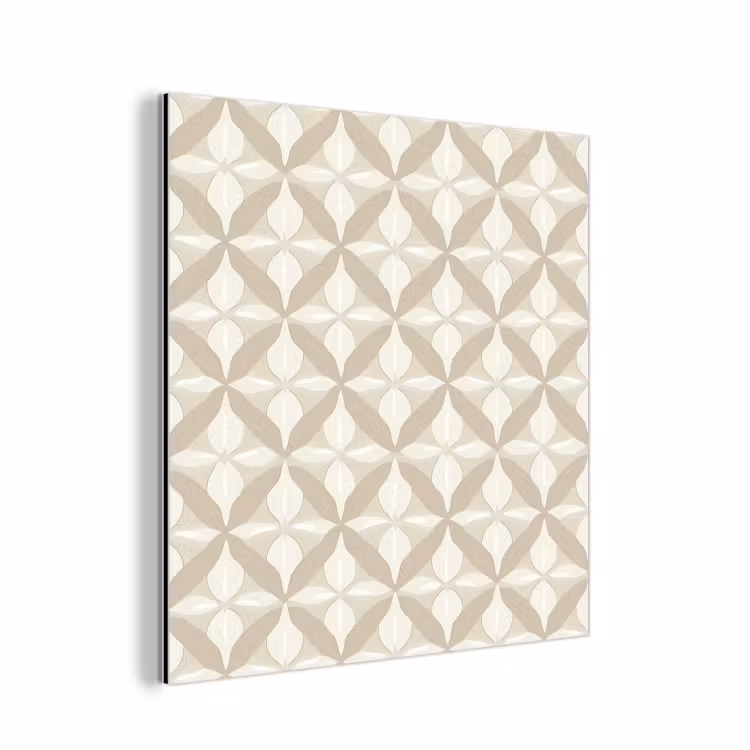 Patroon - Klassiek - Beige aluminium wit klein 46 -3d
