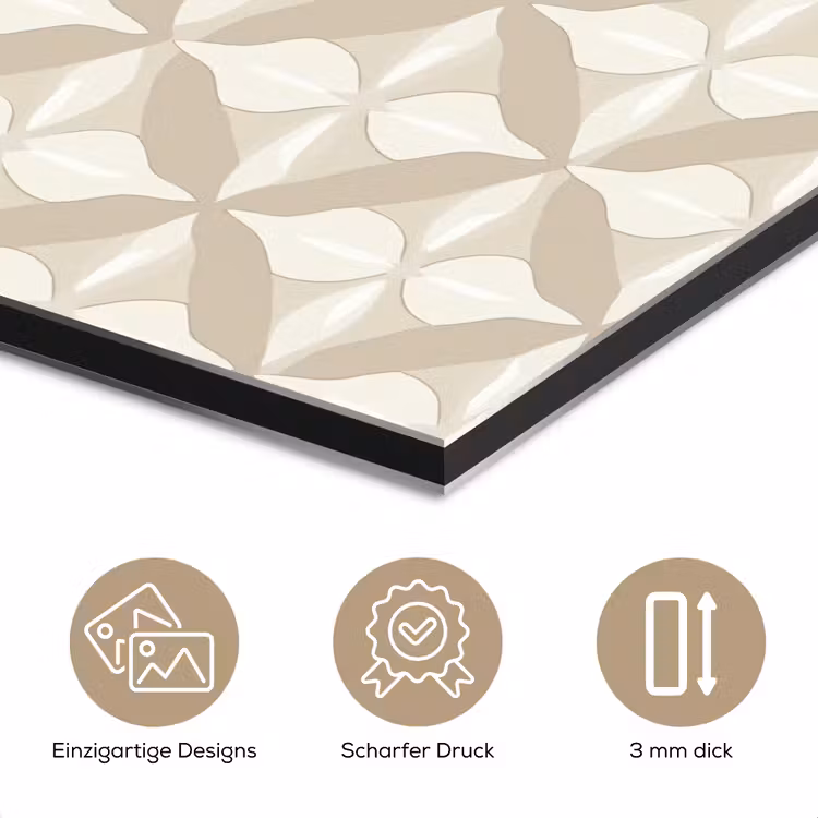 Patroon - Klassiek - Beige aluminium wit klein 46 -closeup_DE