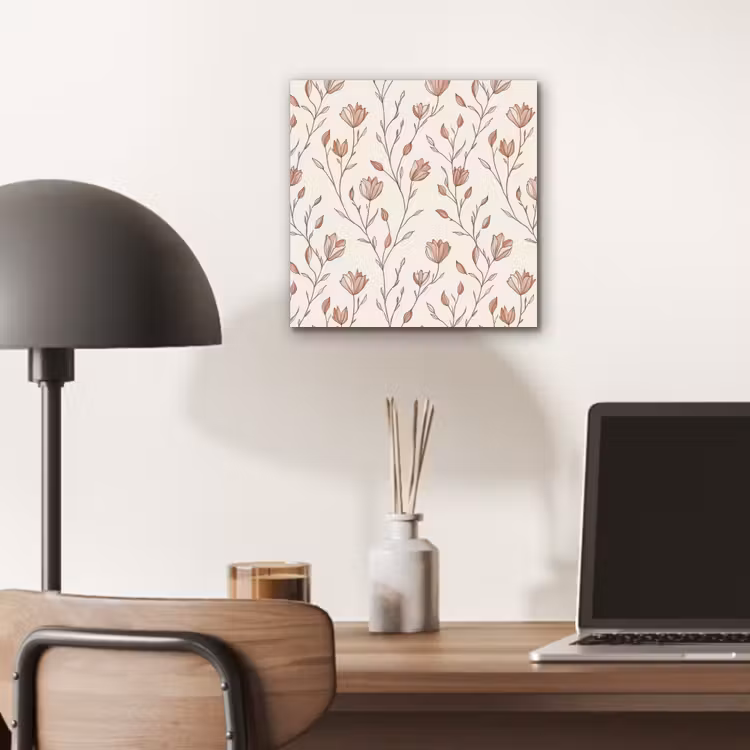 Patroon - Klassiek - Roze aluminium wit klein 46 -sfeer5