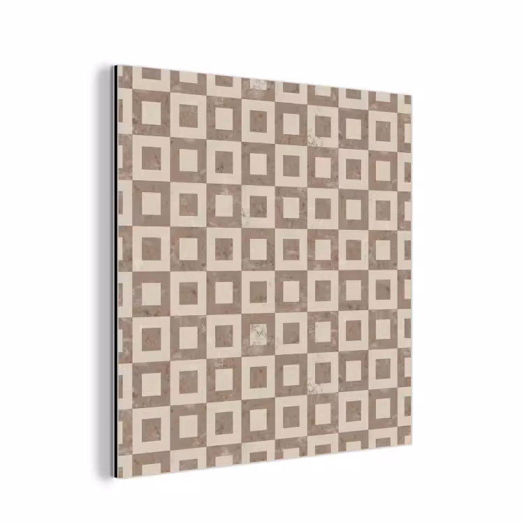 Patroon - Marmer - Beige aluminium wit klein 46 -3d
