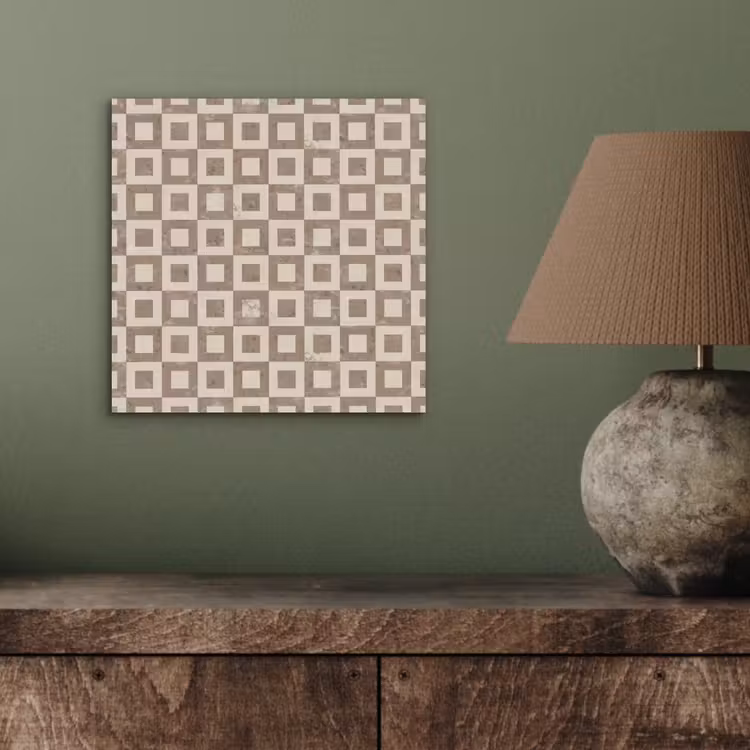 Patroon - Marmer - Beige aluminium wit klein 46 -sfeer2