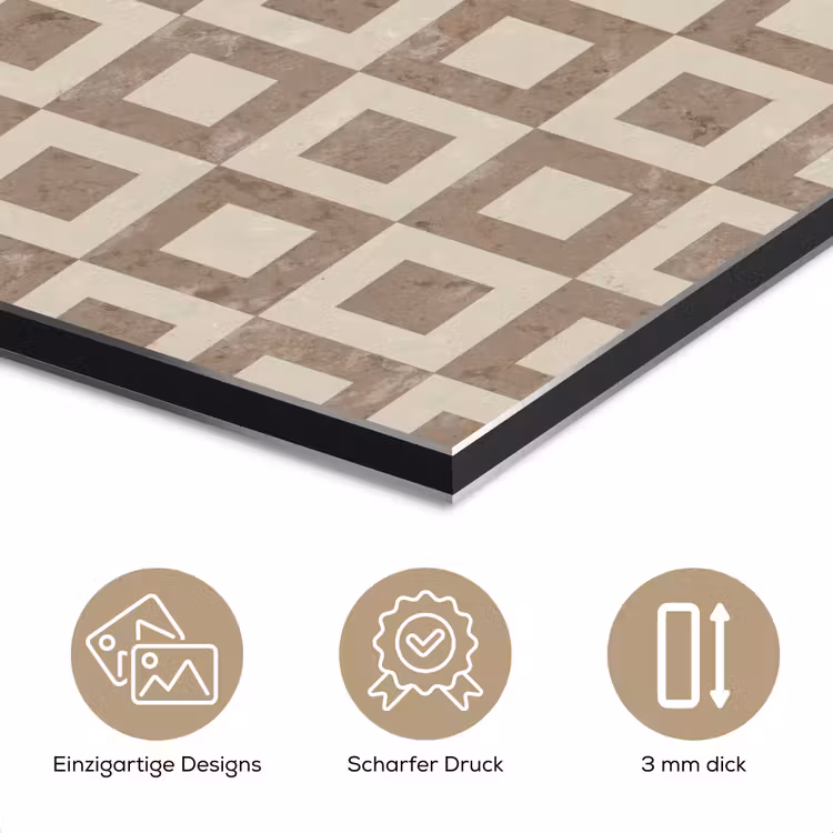 Patroon - Marmer - Beige aluminium wit klein 46 -closeup_DE