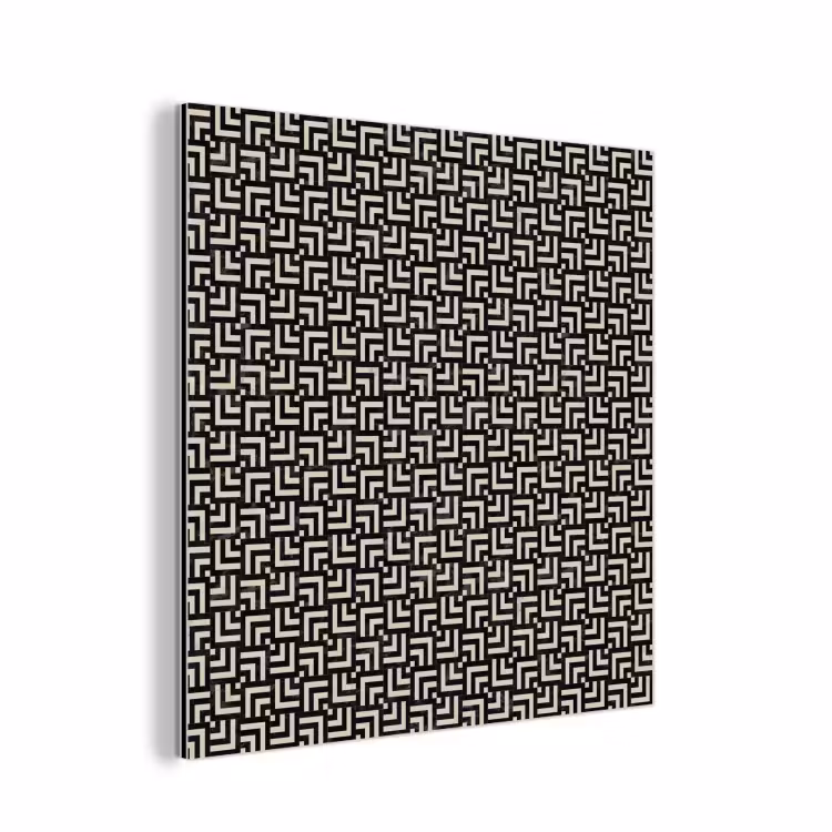 Patroon - Marmer - Zwart aluminium wit klein 46 -3d