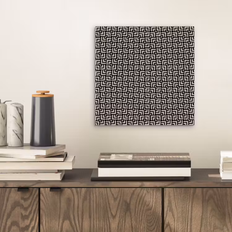 Patroon - Marmer - Zwart aluminium wit klein 46 -sfeer1