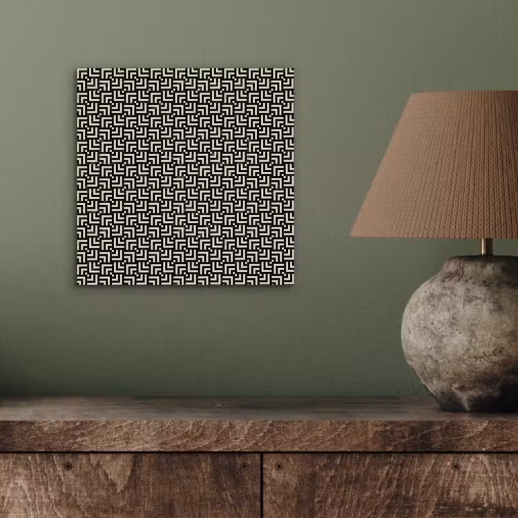 Patroon - Marmer - Zwart aluminium wit klein 46 -sfeer2