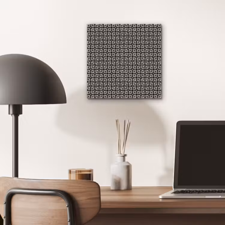 Patroon - Marmer - Zwart aluminium wit klein 46 -sfeer5