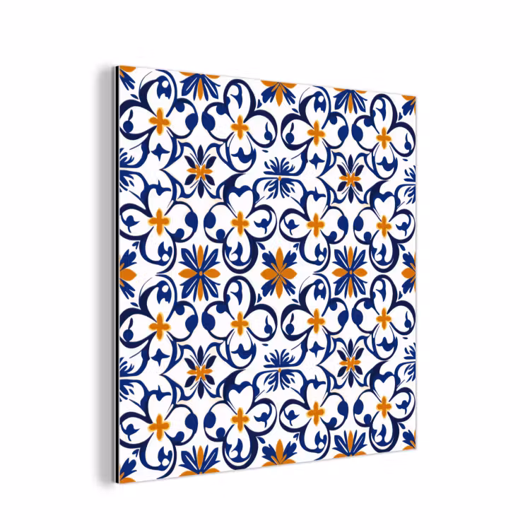 Patroon - Modern - Kleurrijk aluminium wit klein 46 -3d