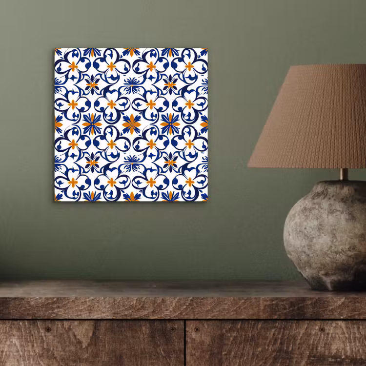 Patroon - Modern - Kleurrijk aluminium wit klein 46 -sfeer2