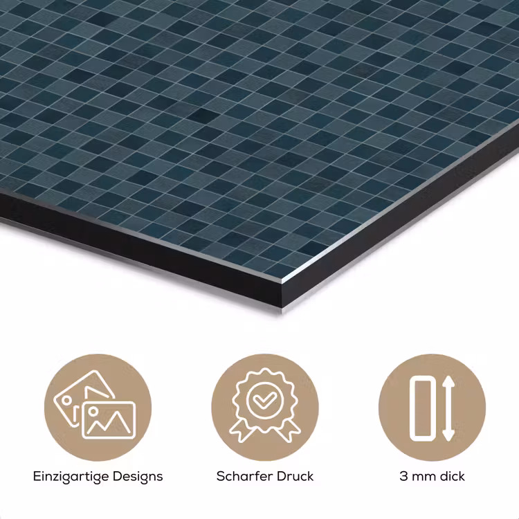 Patroon - Mozaïek - Groen aluminium wit klein 46 -closeup_DE