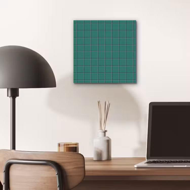 Patroon - Patroon - Smaragd aluminium wit klein 46 -sfeer5