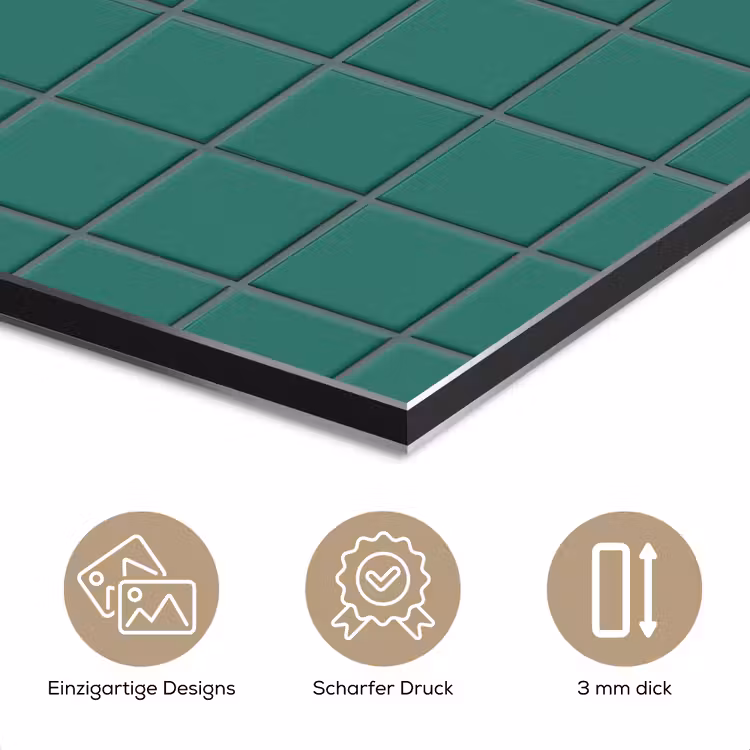 Patroon - Patroon - Smaragd aluminium wit klein 46 -closeup_DE