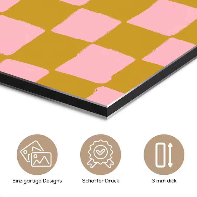 Patroon - Vierkant - Roze aluminium wit klein 46 -closeup_DE